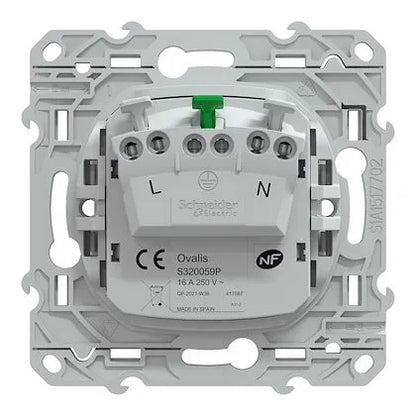 Schneider Electric - Ovalis - Lot de 108 2P+T à puits S320059 - 16A - Blanc - Réf. Fab.: S520052