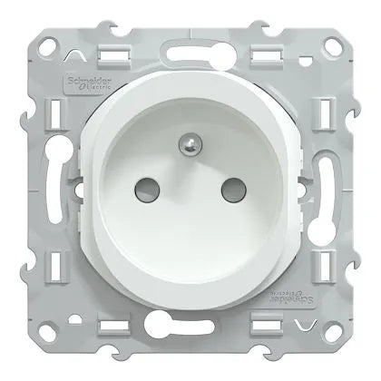 Schneider Electric - Ovalis - Lot de 108 2P+T à puits S320059 - 16A - Blanc - Réf. Fab.: S520052
