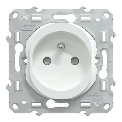 Schneider Electric - Ovalis - Lot de 108 2P+T à puits S320059 - 16A - Blanc - Réf. Fab.: S520052