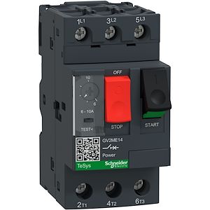 Schneider - Tesys gv2me - disjoncteur moteur - 6..10A - 3P 3d - déclencheur magnéto-thermique - Réf. fab.: GV2ME14