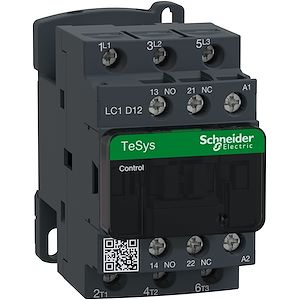 Schneider Electric -  TeSys LC1D - contacteur - 3P - AC-3 440V - 12A - bobine 480Vca - Réf. fab. :  LC1D12T7