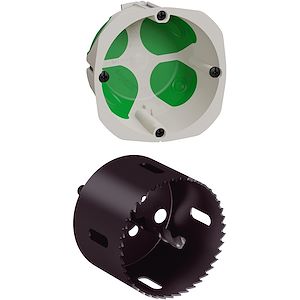 Schneider Electric - Multifix Air - lot de 240 boîtes IMT35032 Ø67mm P47mm + scie cloche - Réf. fab.: IMT35231