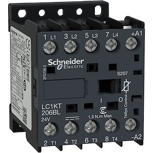 Schneider Electric -TeSys K - contacteur - 4P - 20A AC1 - 24VBC - cosses fermées ferroviaire  - Réf. fab. :  LC1KT206BLS207