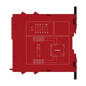 Schneider Electric - Harmony XPSU-Module de sécurité-Estop protection, 24 VDC- pas entrée-à vis - Réf. Fab.: XPSBAC14AP