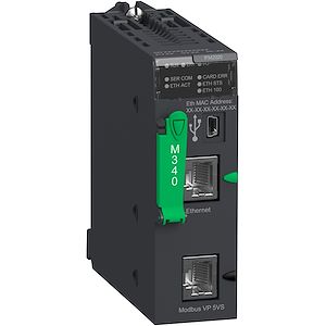Schneider Electric - Modicon M340 - processeur - 1024 E/S TOR 256 E/S ANA - 1Modbus - 1Ethernet - Réf. Fab.: BMXP342020