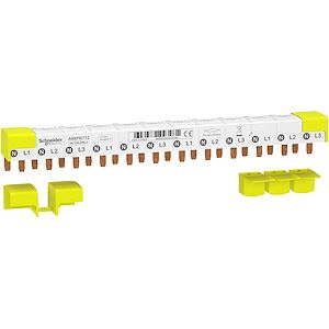 Schneider Electric - Acti9 iDT40 - Horizontal comb busbar - 3P+N - 12 modules of 18mm - 80A - Mfg. ref.: A9XPN712