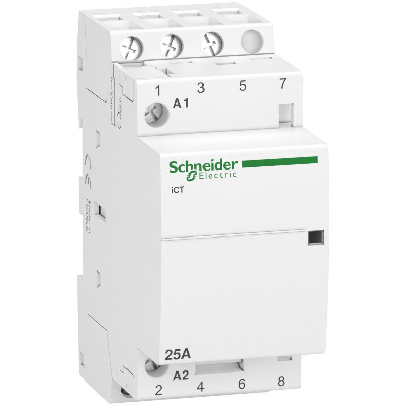 Schneider Electric - Acti9 iCT - Contacteur auxiliarisable - 3P - 25A - 3NO - 220/240Vca - 50Hz - Réf. fab.: A9C20833
