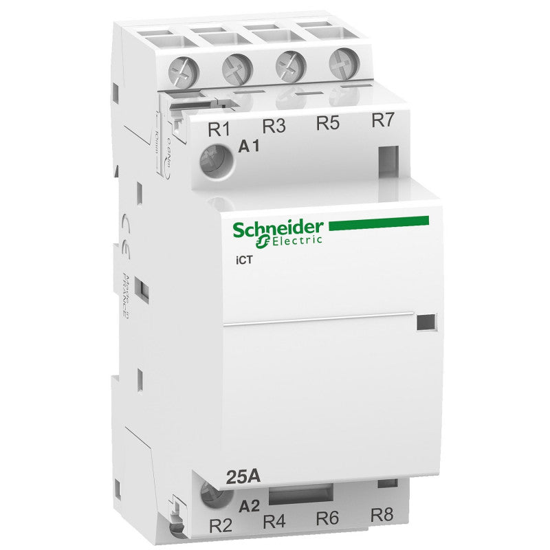 Schneider Electric - Acti9 iCT - Contacteur auxiliarisable - 4P - 25A - 4NF 230 à 240Vca - 50Hz - Réf. fab.: A9C20837