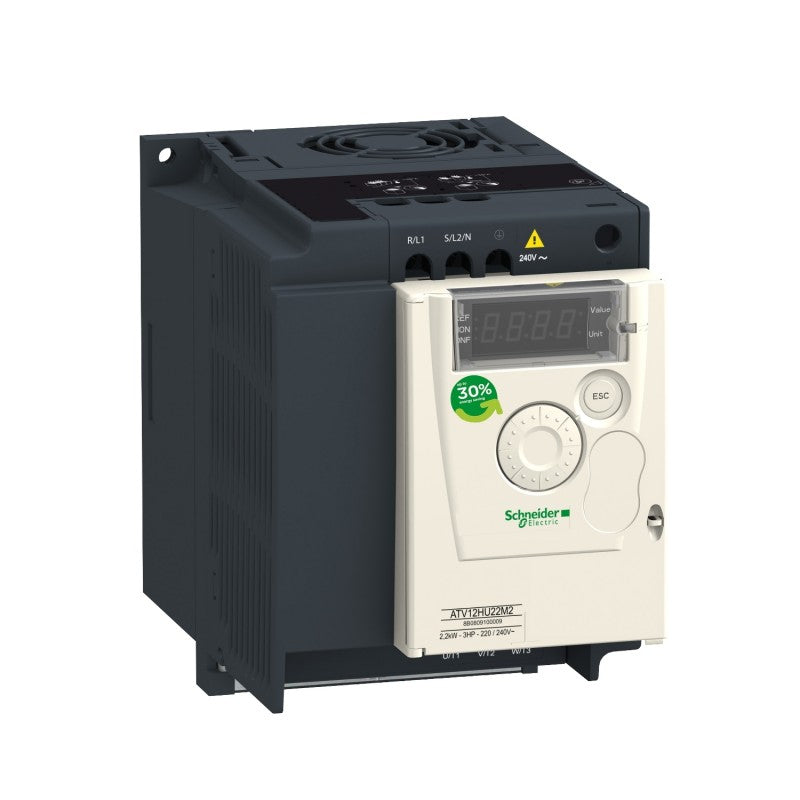 Schneider Electric - Altivar ATV12 - variateur de vit. - 1,5kW 2CV - 200..240V - 1ph - radiateur - Réf. Fab.: ATV12HU15M2