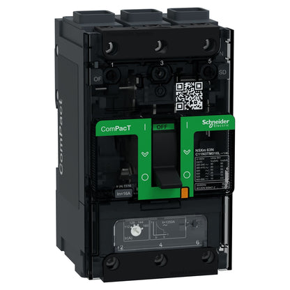 Schneider Electric - ComPacT NSXmE - disjoncteur - TM-D 16A - 3P3D - 16kA - borne EverLink - Réf.fab.: C11E3TM016L