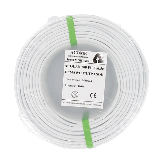 TREDELEC - Câble de transmission électrique M5007A-C100 - Réf. du fabricant : FTP-1X4PCAT6H