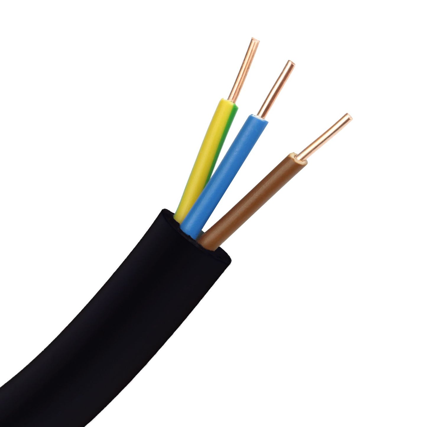 Sermes fils & câbles - Câble électrique rigide R2V 3G1,5mm² - Couronne de 100m - Réf. fab.: 0400C100