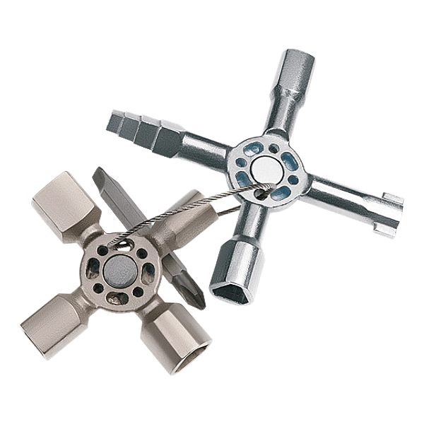 KNIPEX - Multi-function universal Twinkey control cabinet key - Mfg. Ref.: 00 11 01