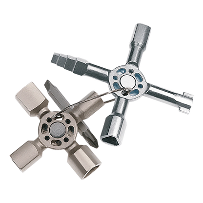KNIPEX - Multi-function universal Twinkey control cabinet key - Mfg. Ref.: 00 11 01