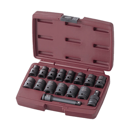 KRAFTWERK - Coffret 16 douilles à choc 1/2'' - Réf. : 380005
