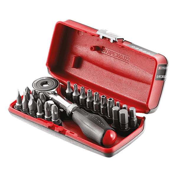 FACOM - Coffret 22 embouts 1/4'' R.PE360J22PB - Réf. : R.PE360J22PB