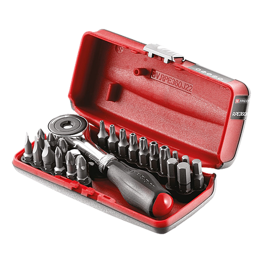 FACOM - Coffret 22 embouts 1/4'' R.PE360J22PB - Réf. : R.PE360J22PB