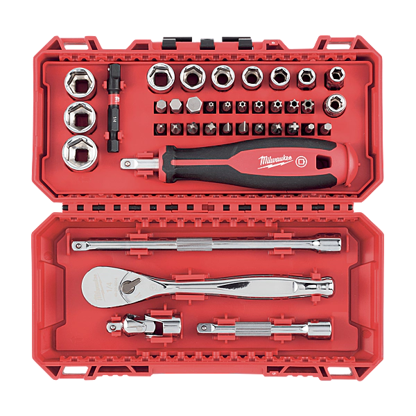 MILWAUKEE - 38-piece 1/4" Set - Mfg. ref.: 4932498381