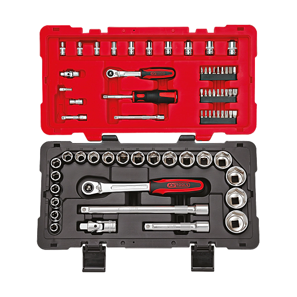 KSTOOLS - Coffret 68 pièces 1/4'' et 1/2'' - Réf. fab.: 922.0667
