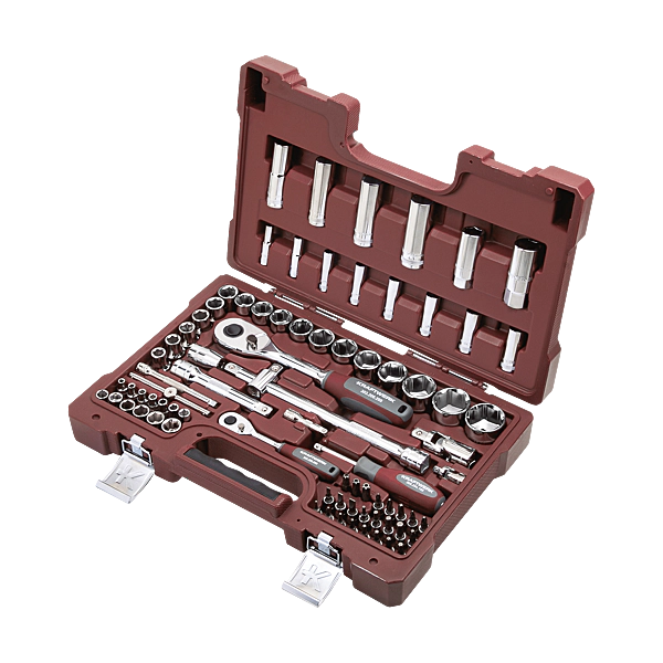KRAFTWERK - 80-piece 1/4'' and 1/2'' socket set - Manufacturer's Ref.: 204.203.600