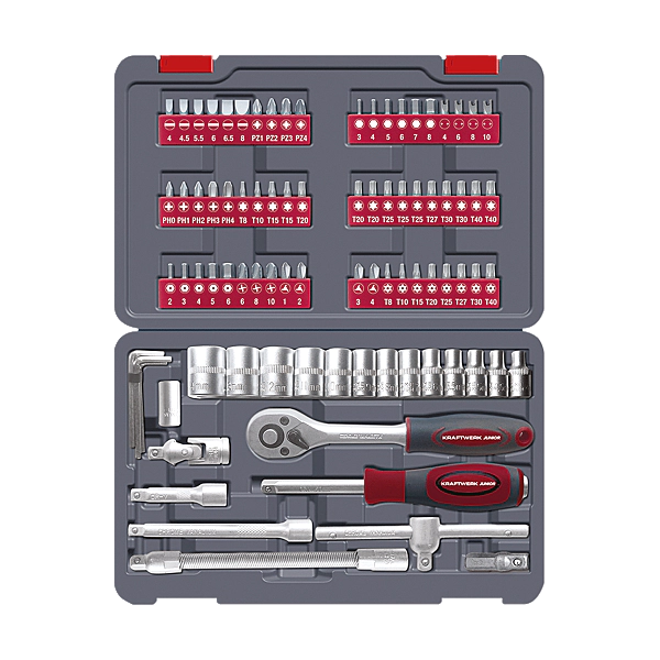 KRAFTWERK - Coffret 82 pièces 1/4'' - Réf. fab.: 204.101.001