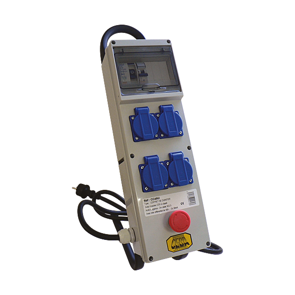 CEBA - Single-phase site distribution box CC4AU - Manufacturer's Ref.: CC4AU