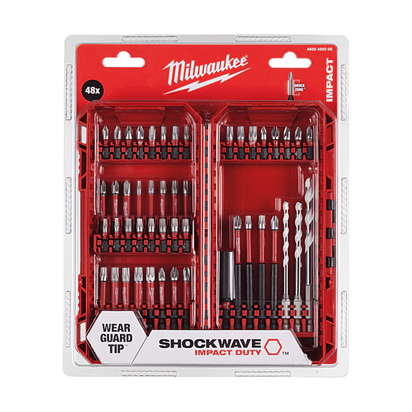 Milwaukee - Coffret d'embouts Shockwave 48 pièces - Réf. Fab. : 4932492005