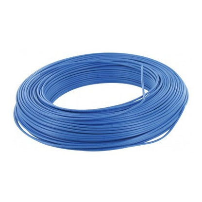 Sermes Wires & Cables - H07 V-U Wire (Rigid) 2.5 mm² blue - Coil 100 m - Ref: 0003B