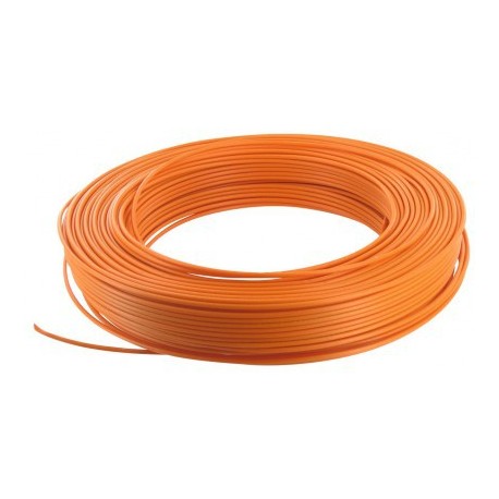 Sermes fils & câbles - Fil H07 V-U (Rigide) 1,5 mm² - Couronne 100 m - Orange - Réf : 0002O