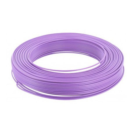 Sermes fils & câbles - Fil H07 V-U (Rigide) 1,5 mm² - Couronne 100 m - Violet - Réf : 0002VC500