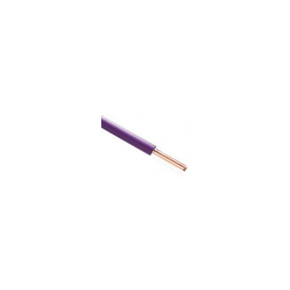 Sermes fils & câbles - Fil H07 V-U (Rigide) 1,5 mm² - Couronne 100 m - Violet - Réf : 0002VC500