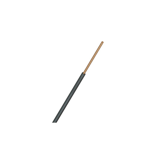 Sermes fils & câbles - Fil H07 V-U (Rigide) 2,5 mm² - Couronne 100 m - Noir - Réf : 001405