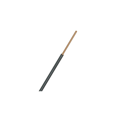 Sermes fils & câbles - Fil H07 V-U (Rigide) 1,5 mm² noir - Couronne 100 m - Noir - Réf : 0002N