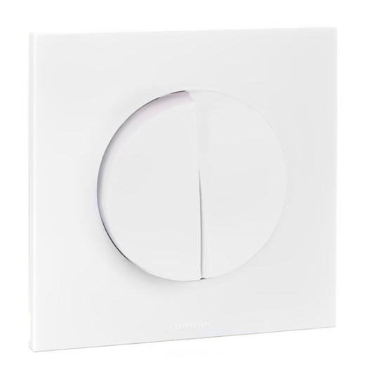 EUR'OHM SQUARE - Interrupteur double va-et-vient blanc - Réf. fab.: 60410