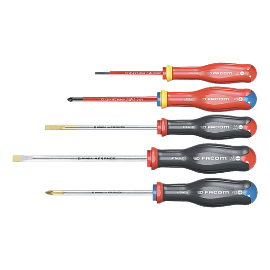 FACOM - Jeu de 5 tournevis isolés Protwist 1000 V - Réf. fab.: AT.J5VEPB