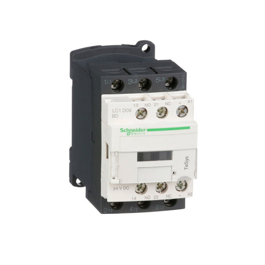 Schneider Electric - TeSys LC1D - contacteur - 3P - AC-3 440V - 9A - bobine 24Vcc  - Réf. fab. : LC1D09BD