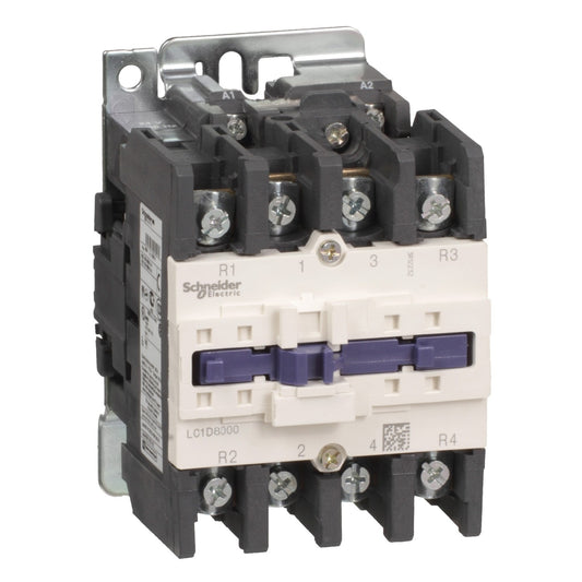 Schneider Electric - TeSys LC1D - contacteur - 4P (2F+2O) - AC-1 440V - 125A - bobine 230Vca - Réf. fab.: LC1D80008P7