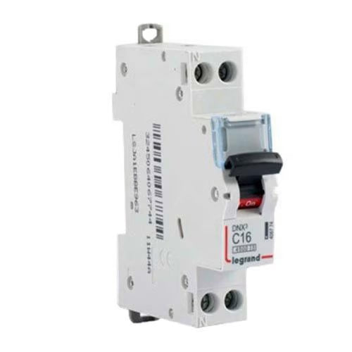 LEGRAND - Disjoncteur 16A unipolaire + neutre DNX3 - courbe C - 4,5/6kA - À vis - 1 module - Réf. Fab.: 406774