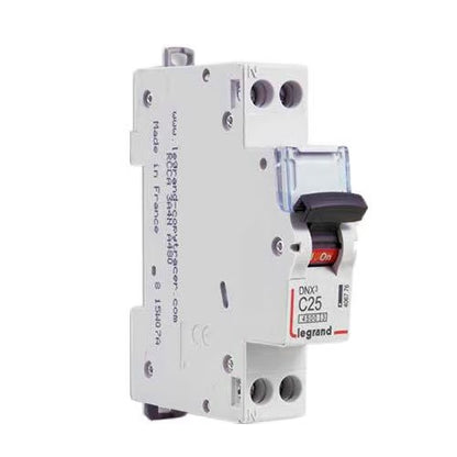 LEGRAND - DNX3 Disjoncteur 25A Ph+N courbe C 4.5kA 230V - Réf. fab.: 406776