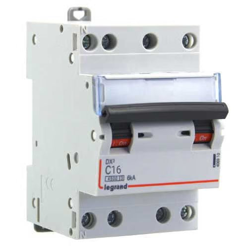 Legrand - Disjoncteur DX34500 6kA bornes à vis 4P 400V~ 10A courbe C - 3 modules - Réf. fab.: 406910