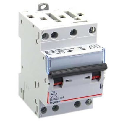 Legrand - Disjoncteur DX34500 6kA bornes à vis 4P 400V~ 10A courbe C - 3 modules - Réf. fab.: 406910