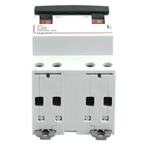 Legrand - Disjoncteur DX34500 6kA bornes à vis 4P 400V~ 20A courbe C - 3 modules - Réf. fab.: 406911