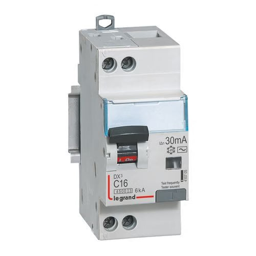 Legrand - Interrupteur différentiel DX3-ID haut/bas vis - 2P 230V~ 16A typeA 10mA - 2 mod - Réf. fab.: 411550
