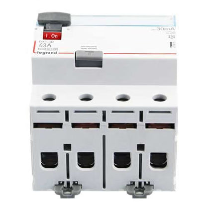 Legrand - Interrupteur différentiel DX3-ID haut/bas vis - 4P 400V~ 63A typeA 30mA - 4 mod - Réf. fab.: 411676