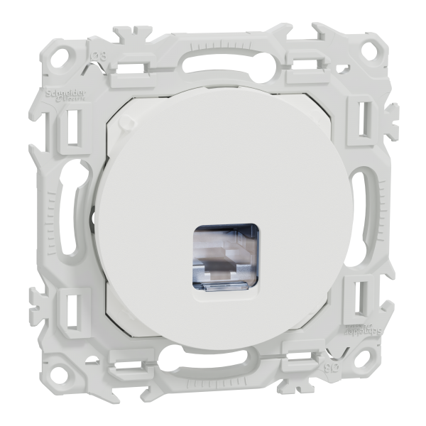 Schneider Electric - Odace - lot of 108 Cat6 STP RJ45 sockets grade 2TV min to grade 3TV - chalk white - Mfr. Ref.: S920476P