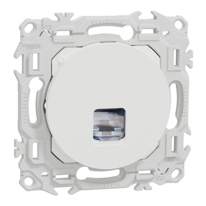 Schneider Electric - Odace - lot of 108 Cat6 STP RJ45 sockets grade 2TV min to grade 3TV - chalk white - Mfr. Ref.: S920476P