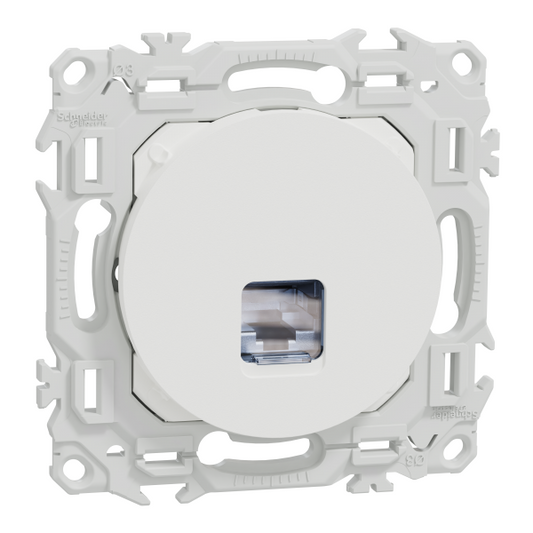 Schneider Electric - Odace - lot de 108 prises RJ45 Cat6 STP grade 2TV min à grade 3TV - blanc craie  - Réf. fab.: S920476P
