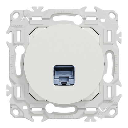 Schneider Electric - Odace - lot of 108 Cat6 STP RJ45 sockets grade 2TV min to grade 3TV - chalk white - Mfr. Ref.: S920476P