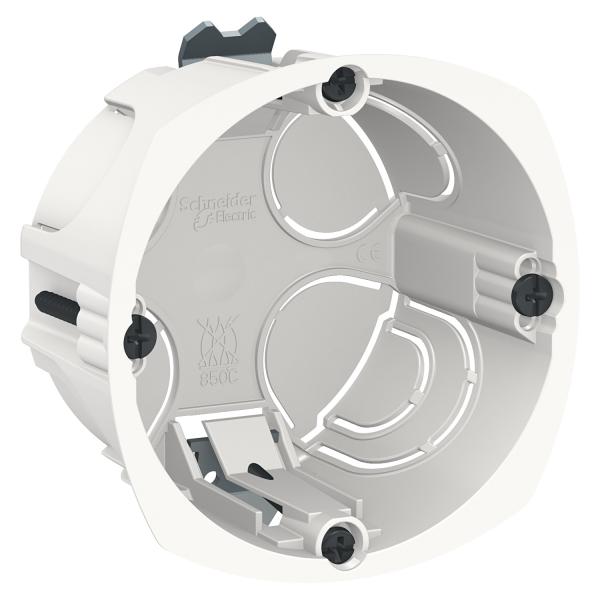 Schneider Electric - Multifix - Lot of 300 flush-mounted boxes + hole saw - 1-gang - Ø67mm - D40mm - Mfg. Ref.: IMT35914P