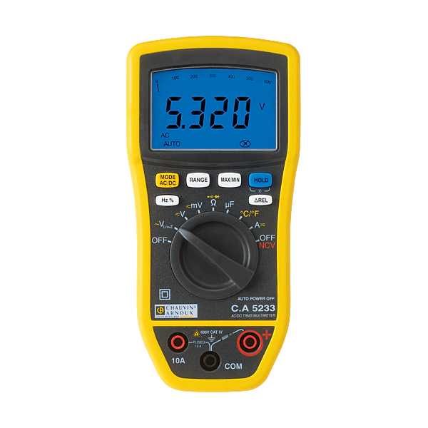 Chauvin Arnoux -  Multimètre numérique compacts TRMS C.A 5233 - Réf. Fab. : P01196733 CA5233